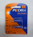 Pila Alcalina PKCELL AAAA 1.5V |AAAA-2B|