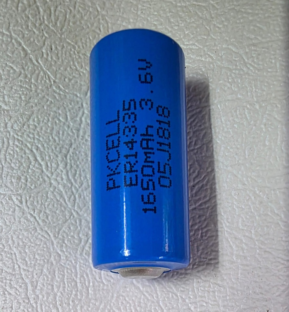 Batería PKCELL Li-SOCl2 3.6V 2/3AA  - 1650mAh 