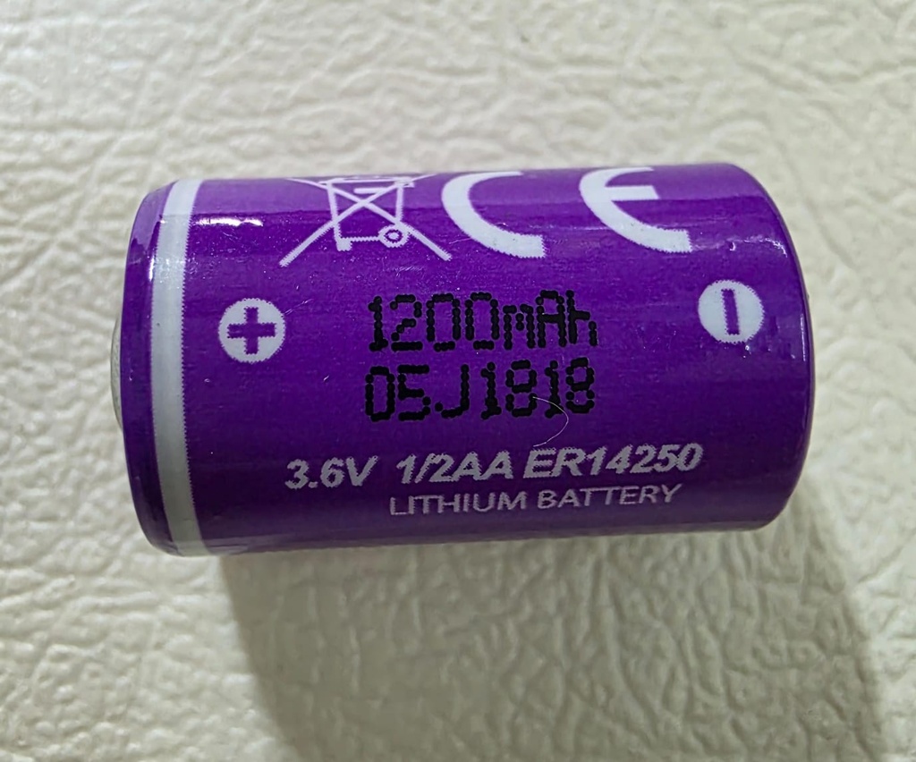 Batería PKCELL Li-SOCl2 3.6V 1/2AA 1200mAh   