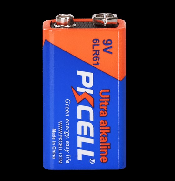 Batería Alcalina PKCELL 9V (6LR61) - Larga Duración |6LR61-1B| 