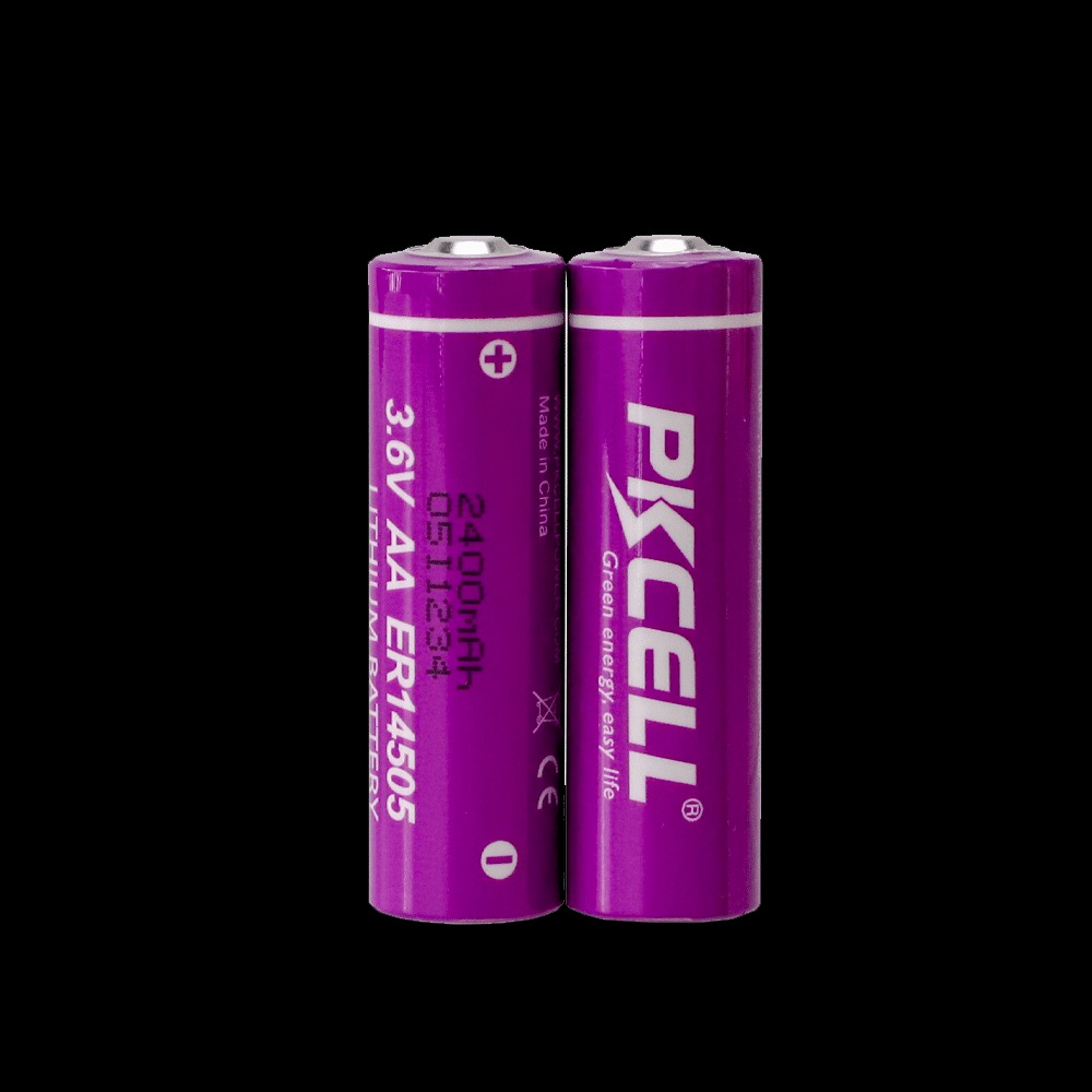 Batería PKCELL Li-SOCl2 3.6V AA (ER14505) - Larga Vida (2400mAh) para Medidores y Backup de CNC