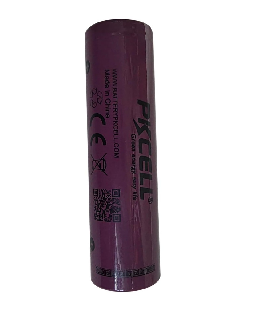 Bateria Recargable de litio PKCELL 3.7V  18650 (2000mAh)  (Flat Top)
