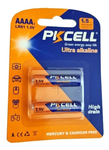 Pila Alcalina PKCELL AAAA 1.5V |AAAA-2B|