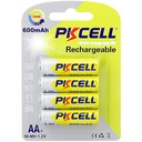 PILA RECARGABLE 1.2V AA 600mAh Ni-MH |AA600-4B|