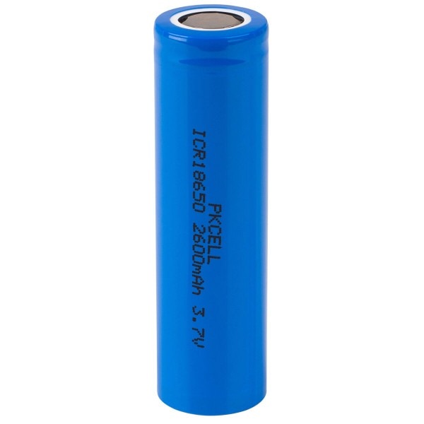 Celda Recargable PKCELL 3.7V Li-ion 18650 (2600mAh) - Flat Top |ICR18650 2600mAh|