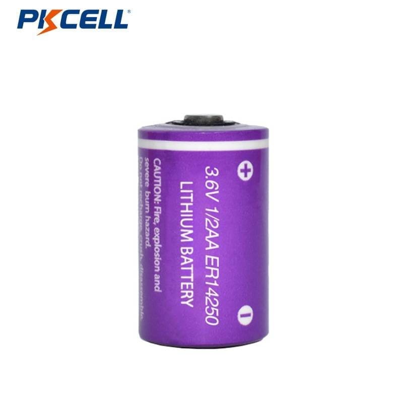 Batería PKCELL Li-SOCl2 3.6V 1/2AA (ER14250) - Ultra Larga Vida (1200mAh Tipo Energía)
