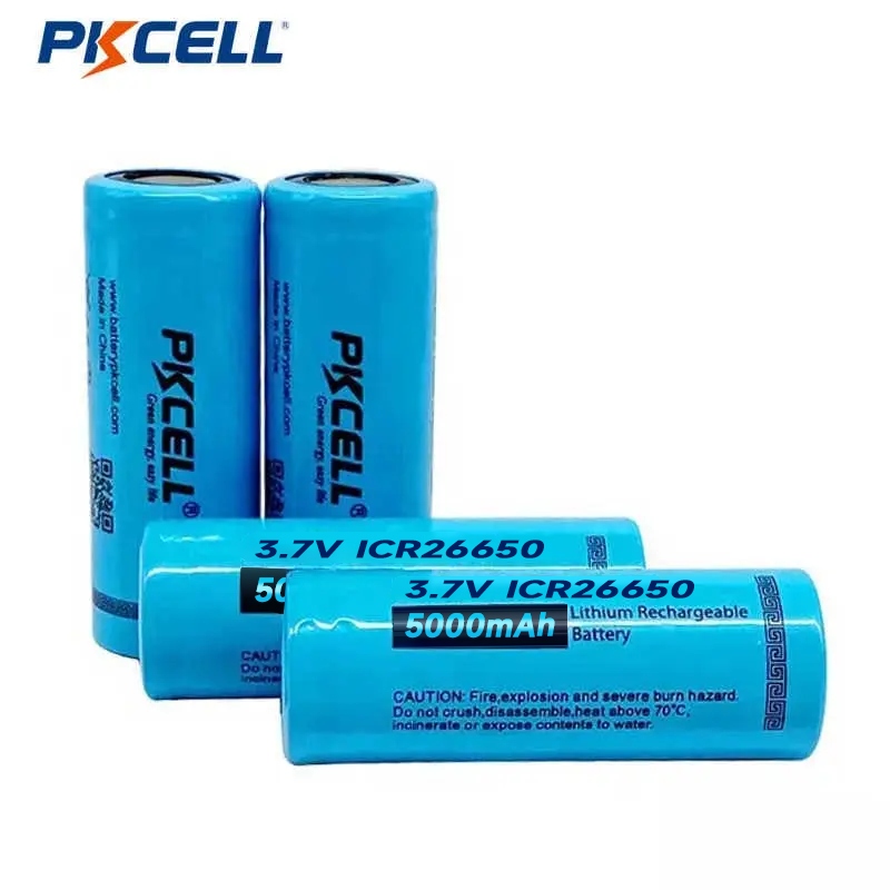 Bateria recargable ICR26650C 3.7V 5000mAh  flat cap